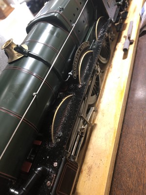 Lot 41 - Aster Hobby live steam, gauge 1 / G scale, 45mm locomotive and tender, 'Kingswear Castle' 4-6-0 GW no.5015, green, in carry case and booklets.