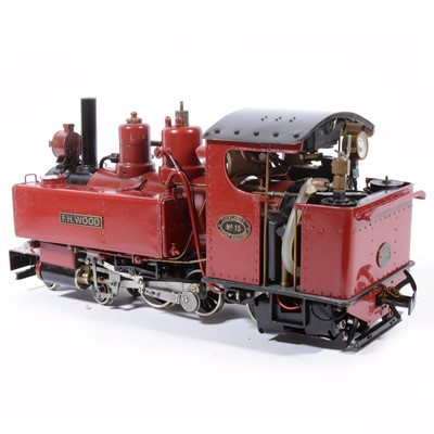 Lot 48 - Live steam, gauge 1 / G scale, 32mm locomotive, 'F.H.Wood' Thirlmere Light Railway no. 15, 4-6-0, maroon, in case.