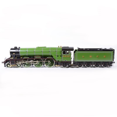 Lot 49 - Aster Hobby live steam, gauge 1 / G scale, 45mm locomotive and tender, 'Flying Scotsman' 4-6-2 LNER no.4472, with wooden carry case and original box.