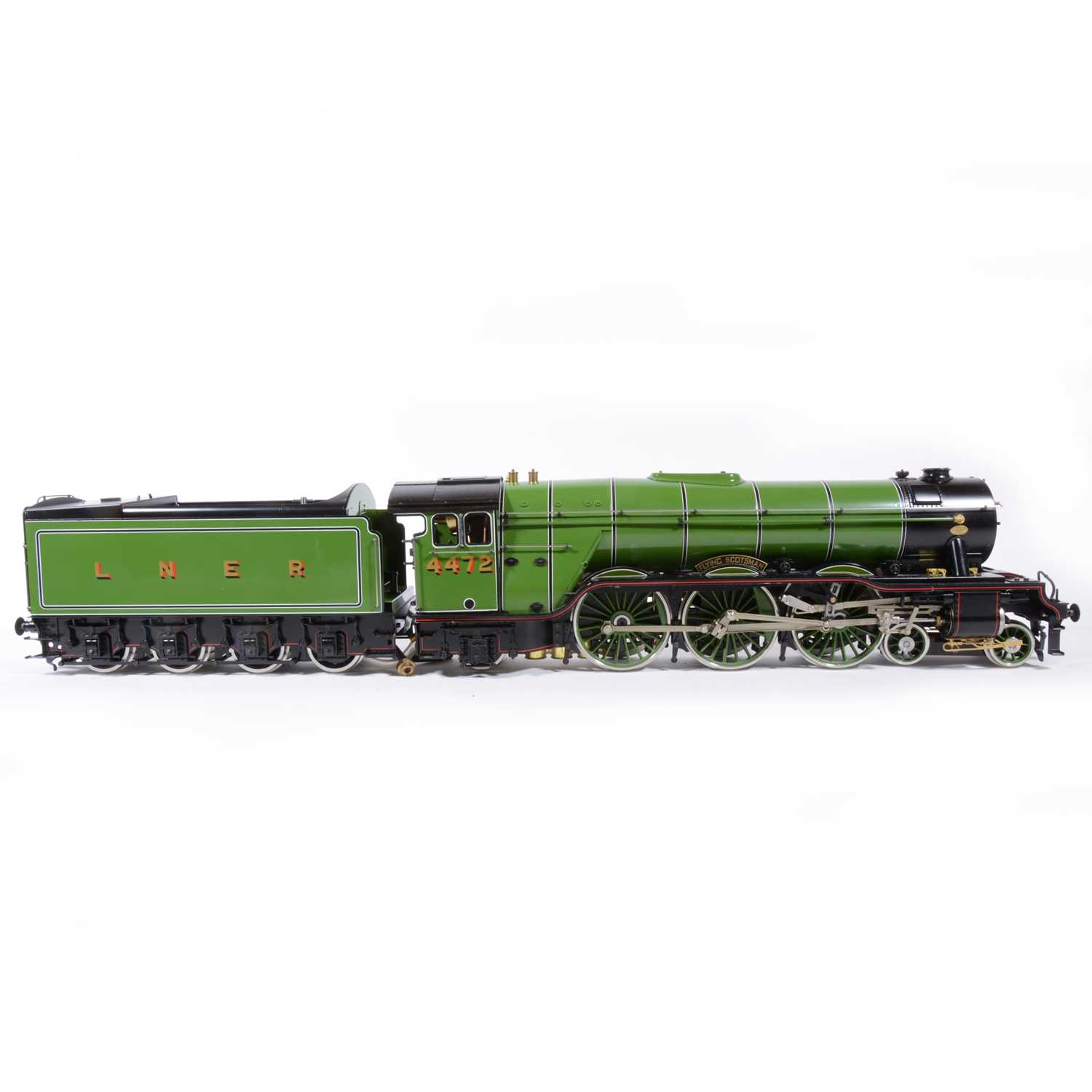 49 - Aster Hobby live steam, gauge 1 / G scale, 45mm locomotive and tender, 'Flying Scotsman' 4-6-2 LNER no.4472, with wooden carry case and original box.