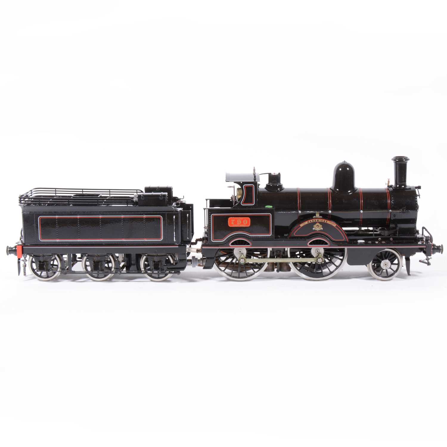 Lot 53 - Aster Hobby live steam, gauge 1 / G scale, 45mm locomotive and tender, 'Jumbo' Hardwicke, LNWR no.790, with wooden case.