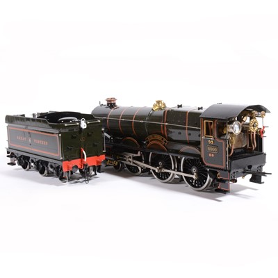 Lot 55 - Aster Hobby live steam, gauge 1 / G scale, 45mm locomotive and tender, 'King George V' 4-6-0 no.6000, black, in case.