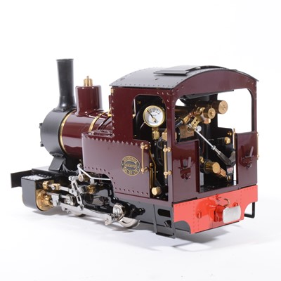 Lot 56 - Roundhouse live steam, gauge 1 / G scale, 45mm locomotive, 'Billy' 0-4-0, Victoria maroon, with instructions, in box, with RC