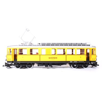 Lot 95 - LGB electric, G scale, railcar RhB Museum Abe 4/4 'Bernina' locomotive, with sound, no.21392, boxed.