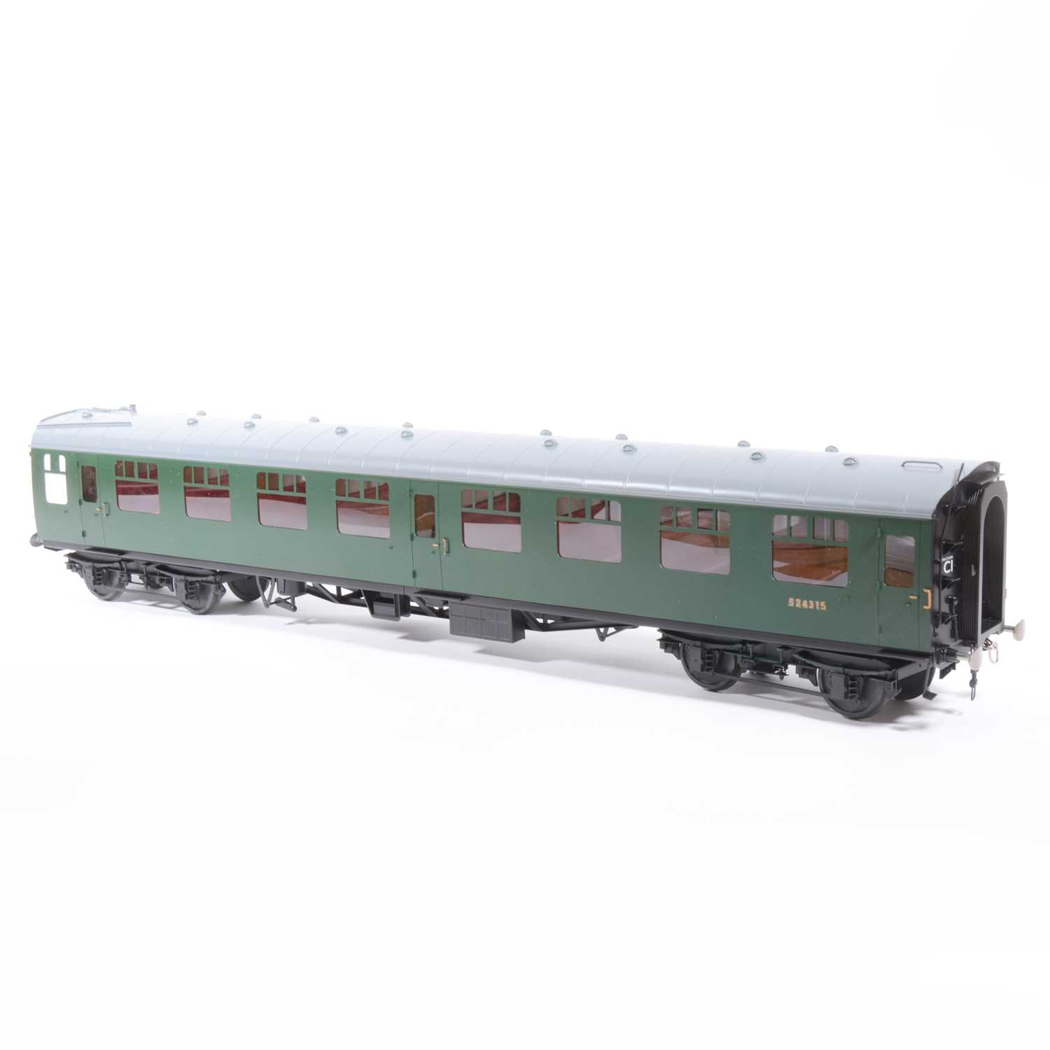 Lot 67 - Tower Brass Models, gauge 1 / G scale, 45mm passenger coach, BR green no.S24315, boxed.