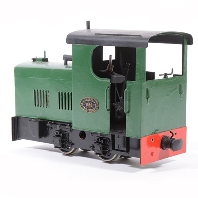 Lot 80 - Magna Loco Works electric, gauge 1 / G scale, 32mm locomotive, 0-4-0 no.1989, green, with Brandbright chassis.