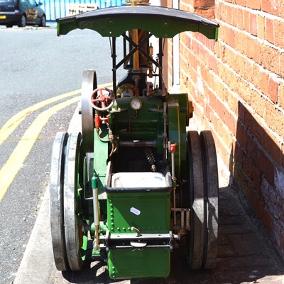 Lot 128 - Maxitrak live steam 3inch scale Aveling & Porter road roller, length 119cm, height 74cm, width 47cm, with copper TIG welded boiler, with added canopy.