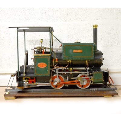 Lot 122 - Maxitrak live steam 5inch gauge Kerr Stuart Wren design locomotive, 0-4-2, in carry case.