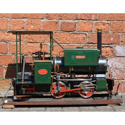 Lot 122 - Maxitrak live steam 5inch gauge Kerr Stuart Wren design locomotive, 0-4-2, in carry case.