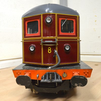Lot 124 - Electric 7 1/4 inch gauge locomotive, Metropolitan Railways electric 'Sherlock Holmes' 145cm length.
