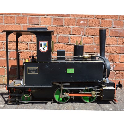 Lot 125 - Live steam 7 1/4 inch gauge locomotive, Orenstein & Koppel 0-4-2 tank engine, RhB no.1032, 83cm length.