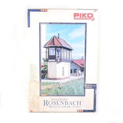 Lot 116 - Piko G scale station switch tower set, no.62041, Stellwerk Rosenbach, unmade kit, unchecked.