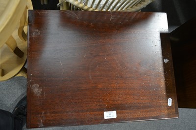 Lot 53 - A stained wood music cabinet