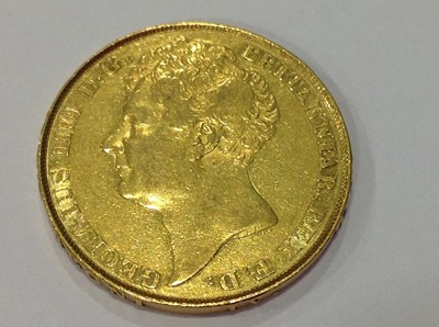 Lot 1312 - George IV gold double Sovereign coin, 1823