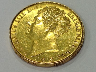 Lot 1313 - George IV gold double Sovereign coin, 1823.
