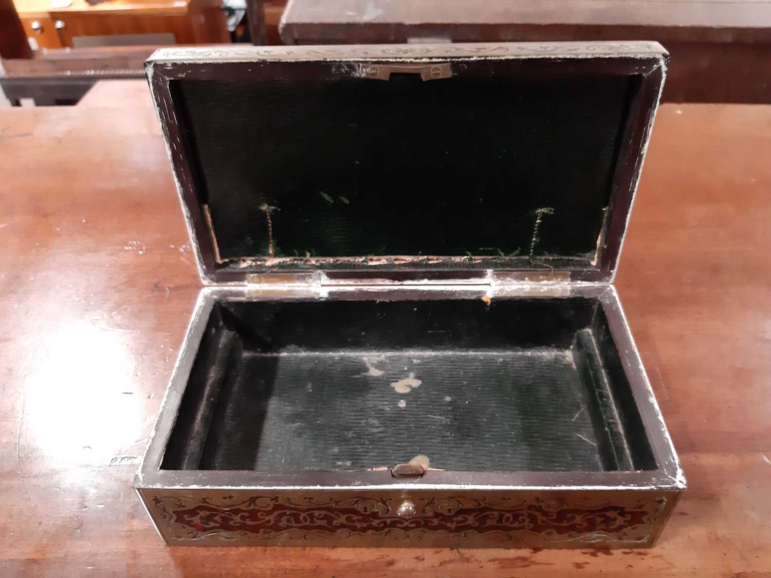 Lot 1112 - A George V boulle work box, by Asprey,