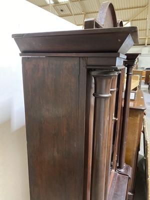 Lot 132 - A Victorian oak and mahogany glazed bookcase, adapted