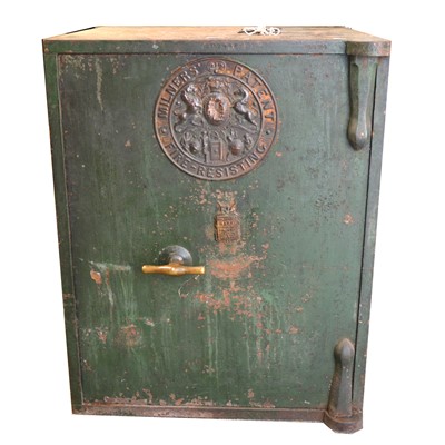 Lot 150 - A large Milner's Patent Fire-Resisting Six Guinea safe