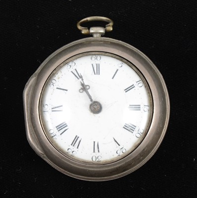 Lot 1368 - Bennett silver pair cased pocket watch