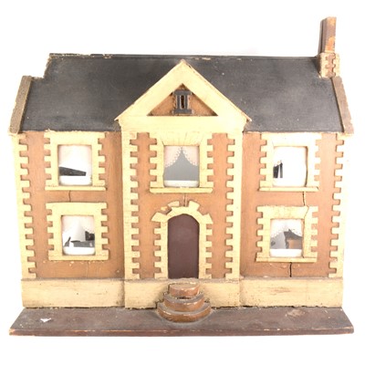 Lot 207 - A Victorian Georgian style house, two floors, with a selection of wooden furniture.