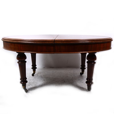 Lot 113 - A Victorian mahogany extending dining table