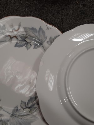 Lot 53 - An extensive Royal Albert bone china dinner service, Blue Maple pattern