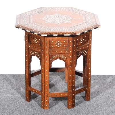 Lot 466 - Small Hoshiarpur inlaid octagonal table