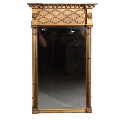 Lot 549 - A gilt composite pier-glass