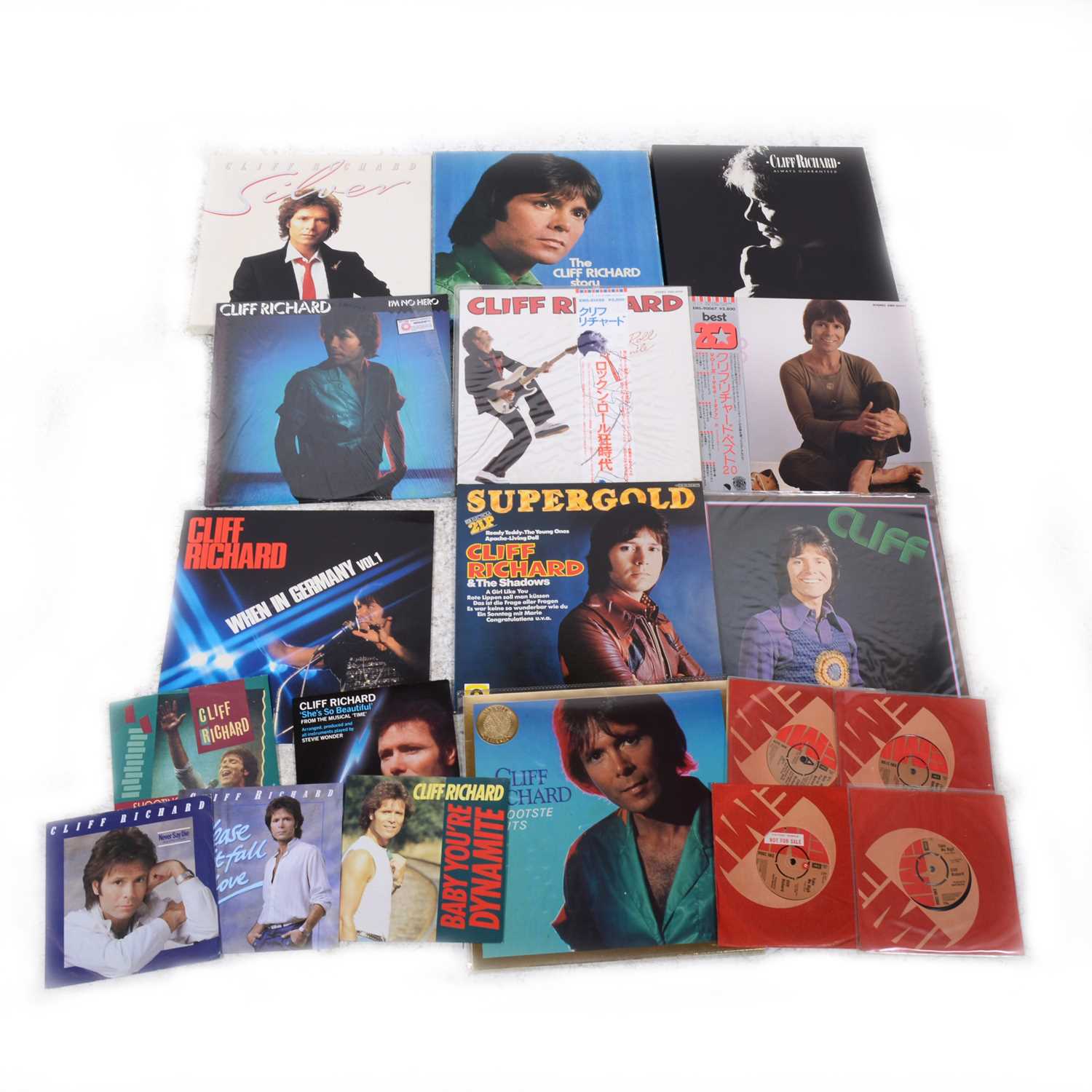 Lot 44 - Cliff Richard; a very large collection of vinyl records.