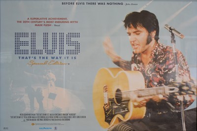 Lot 310 - Elvis Presley UK cinema quad poster; 'Elvis-That's the Way It Is Special Edition' 2001, framed and glazed 27x39inch