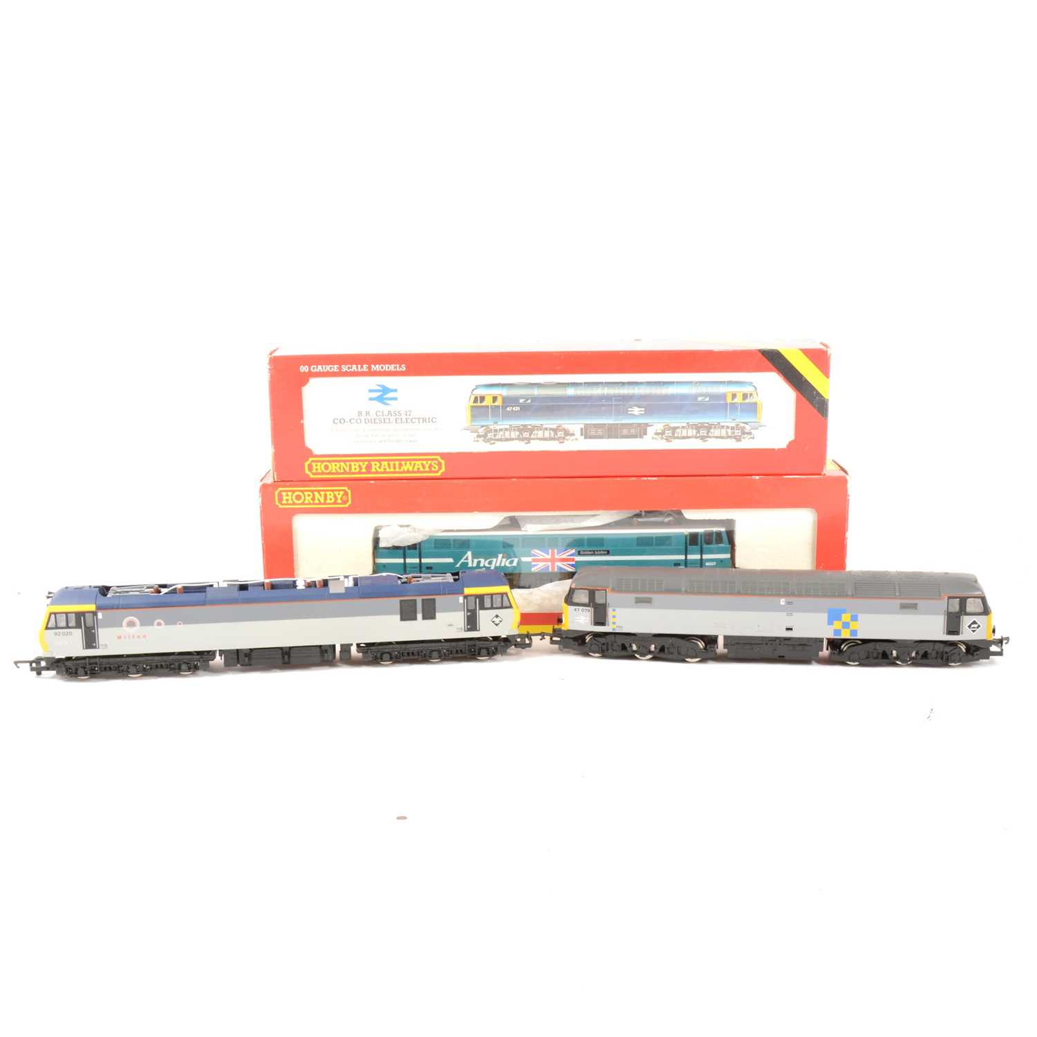 Lot 142 - Four Hornby OO gauge model diesel rail locomotives.