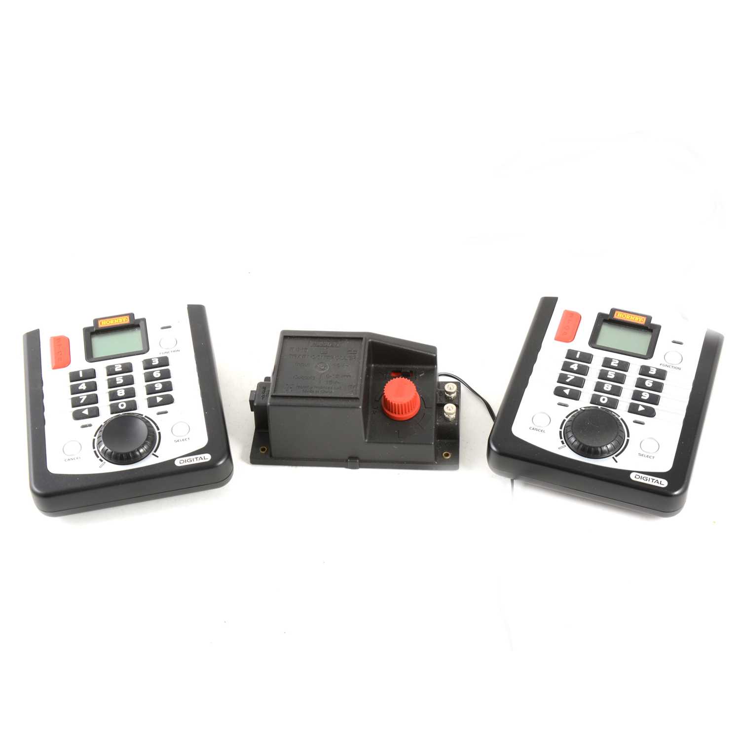 Lot 156 - Pair of Hornby model railway DCC controllers,