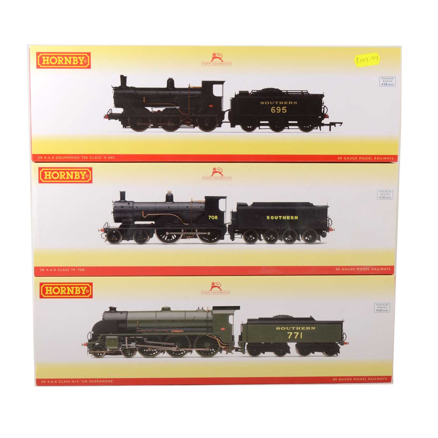 Lot 508 - Three Hornby OO gauge model railway locomotives, R3010, R3108 and R3238.