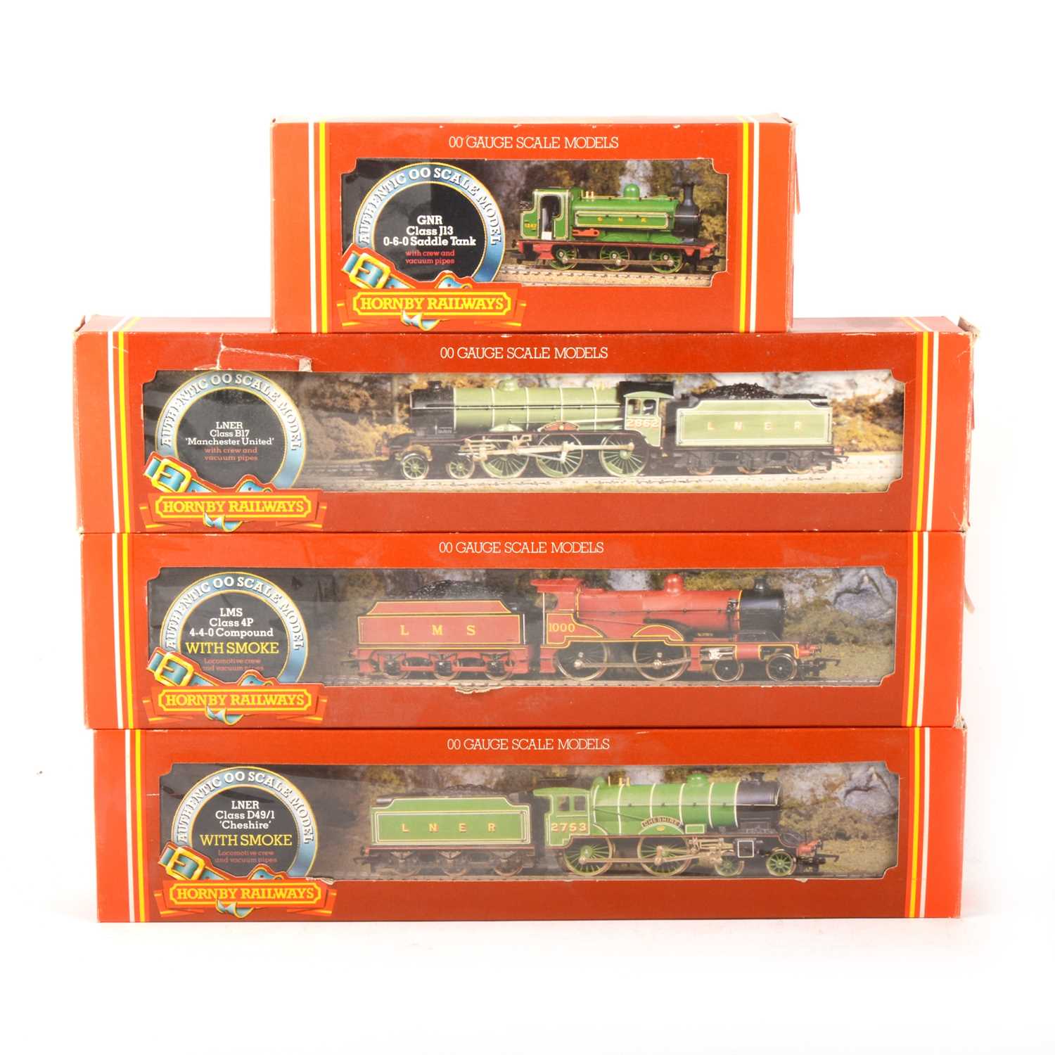 Lot 517 - Four Hornby OO gauge model railway locomotives, R396, R378, R376 and R053.
