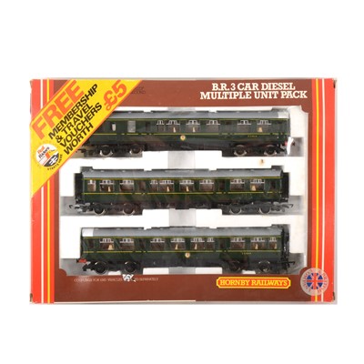 Lot 519 - Two Hornby OO gauge model railway multiple unit packs, R687 and R698