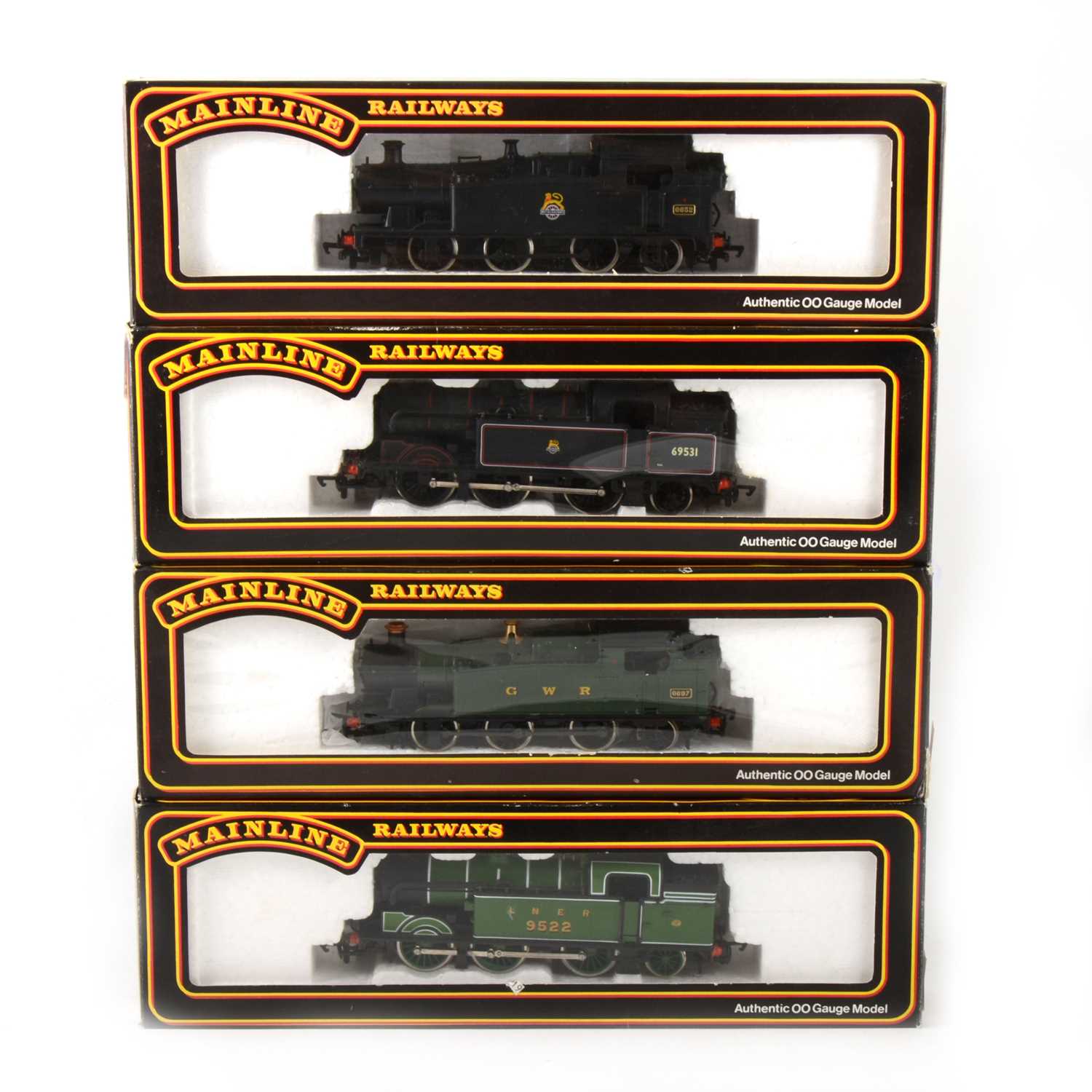 Lot 540 - Four Mainline Railways by Palitoy OO gauge model locomotives; 54155, 54154, 37039, 37038.