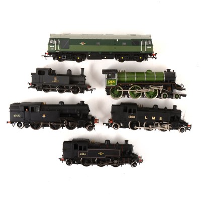 Lot 554 - Six loose Bachmann OO gauge model railway locomotives.