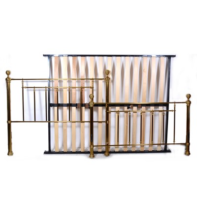 Lot 139 - Two modern metal King size double bedsteads and bases