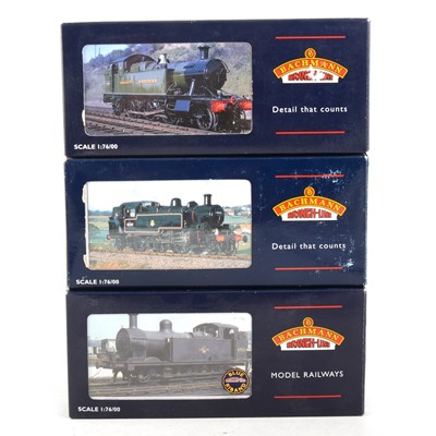 Lot 596 - Three Bachmann OO gauge model railway steam locomotives, 32-226, 31-454 and 32-126.