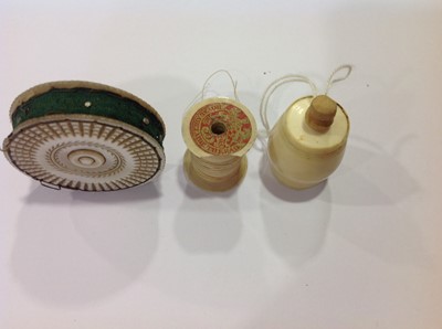 Lot 1160 - Sewing Interest -  a collection of bone and early 20th century ivory items.