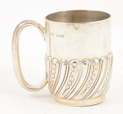 Lot 1176 - A Victorian silver christening mug by Roberts & Belk, Sheffield 1893.
