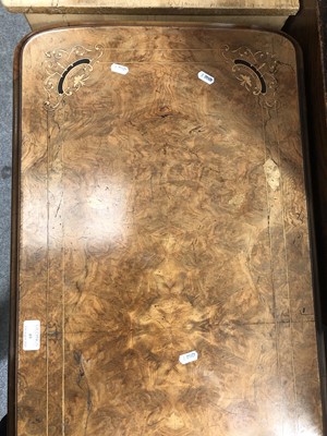 Lot 49 - A Victorian inlaid walnut and burr walnut card table