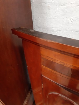Lot 160 - A Victorian mahogany bowfront corner cupboard