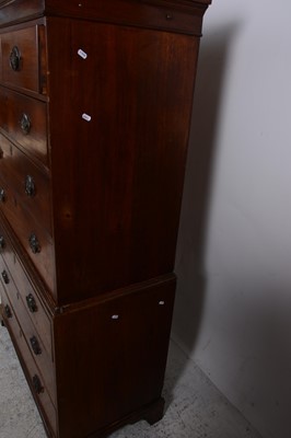 Lot 126 - A Victorian mahogany chest on chest