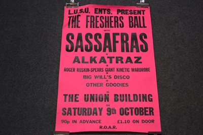 Lot 98 - Three Leicester University Student's Union music gig posters, c1970s