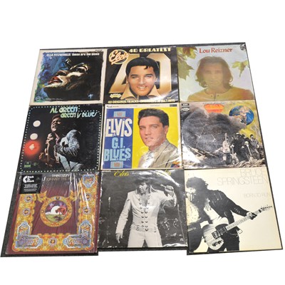 Lot 13 - One box of mixed vinyl LP records; aprox seventy-three