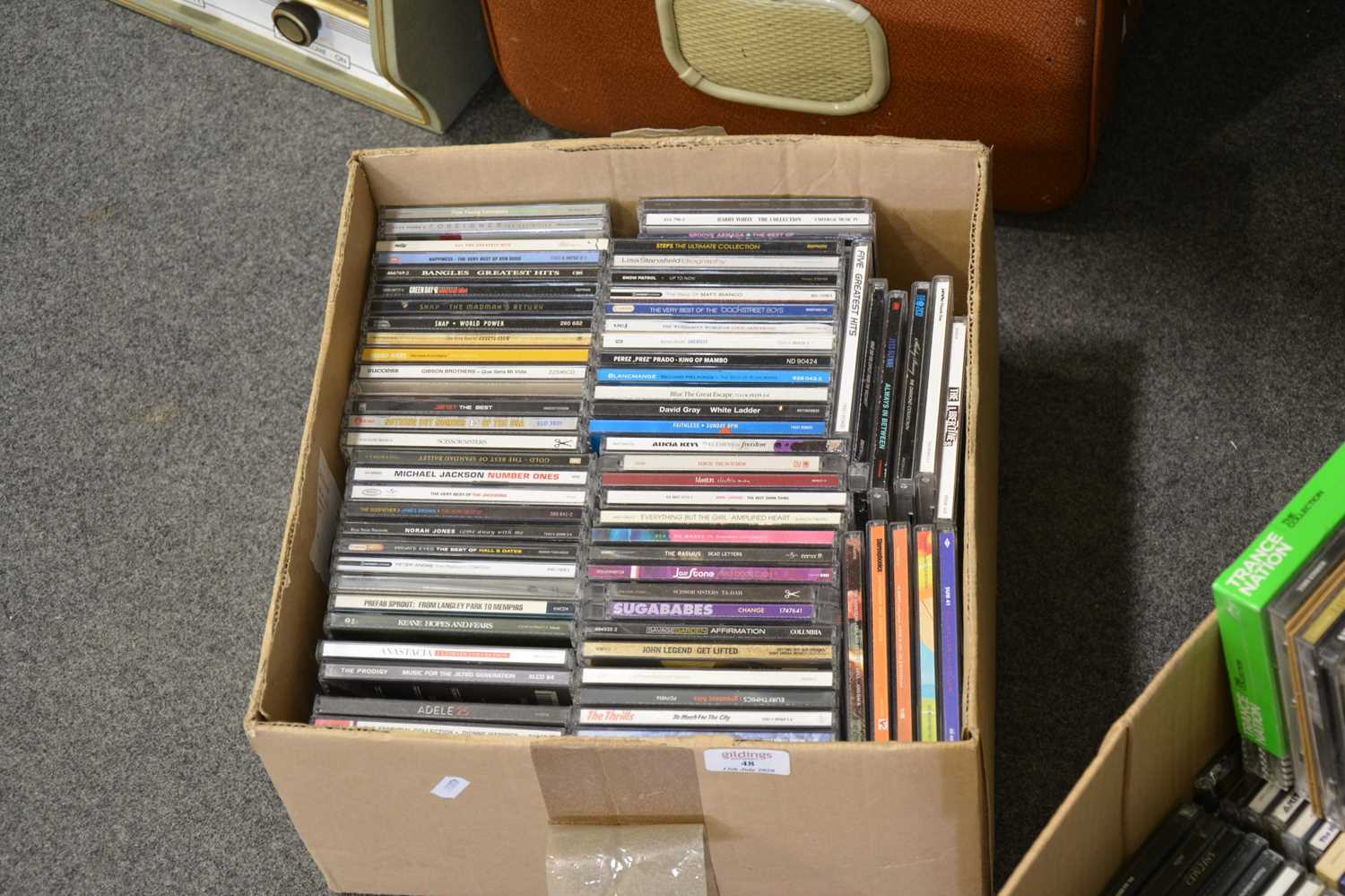 Lot 48 - Two boxes of mostly Pop and Rock music CDs.