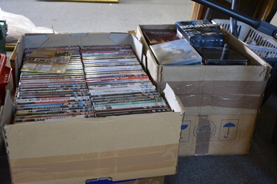 Lot 132 - Seven boxes of Film and TV DVDs, including box sets, Doctor Who etc.