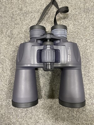 Lot 1121 - Pair of Binoculars; Nikon Action 10x50 6.5 Lookout IV, with carry case.