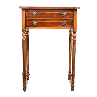 Lot 81 - A reproduction walnut sidetable